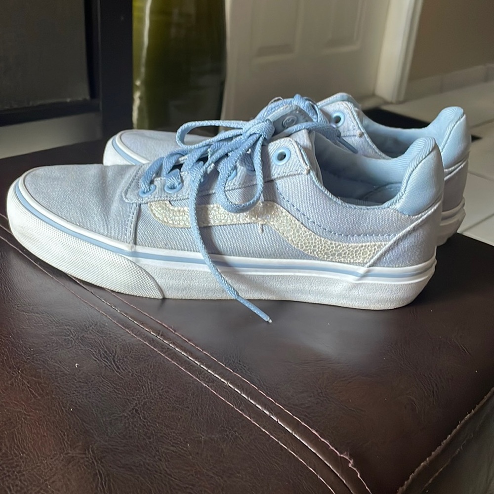 Light blue vans like new